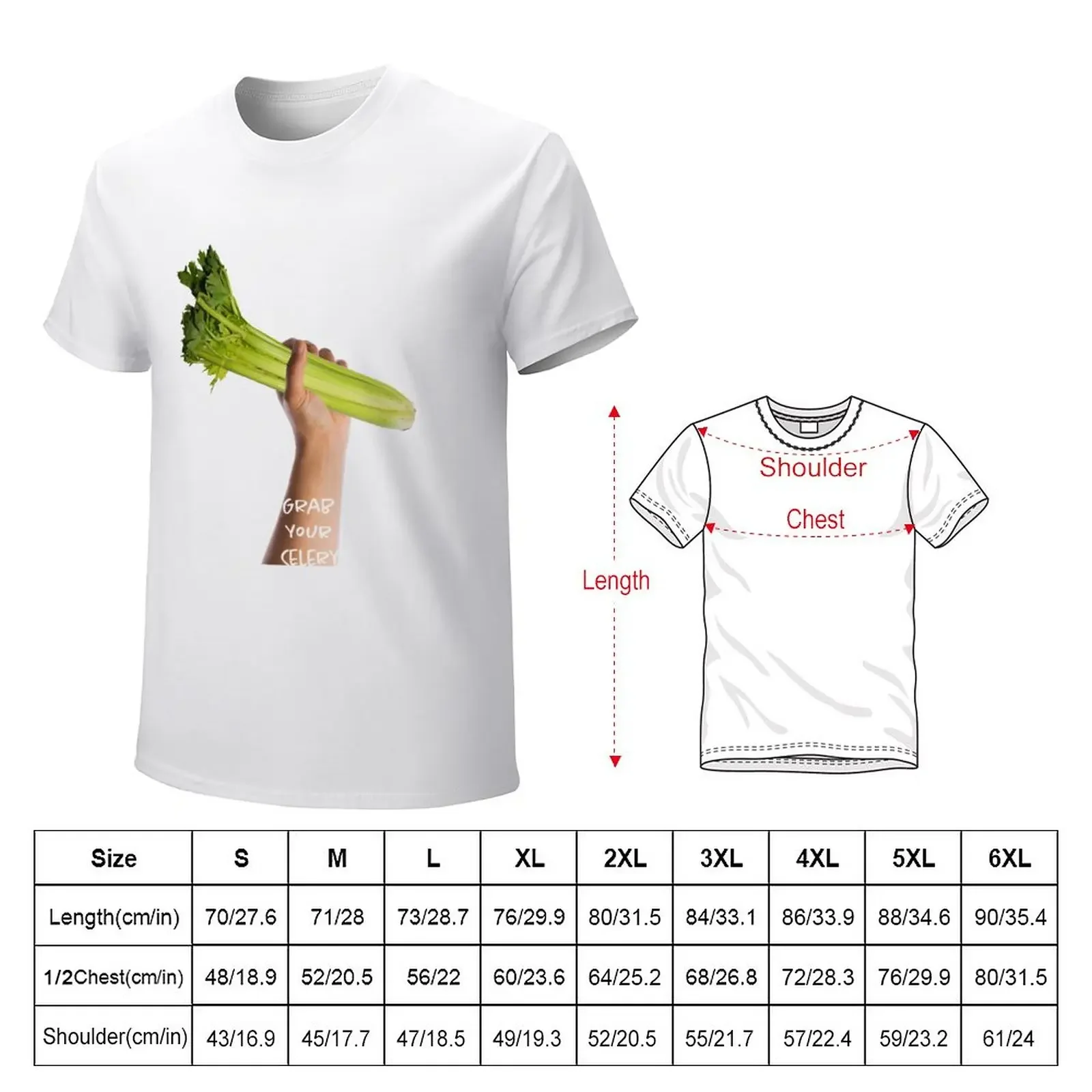 Celery T-Shirt customizeds animal prinfor boys hippie clothes T-shirt men