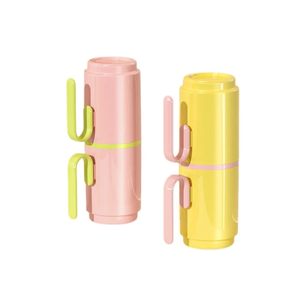 

Convenient Portable Mouthwash Cup Plastic 2-in-1 Toilet Cup Dust-Proof Tooth Cup Outdoor Activities