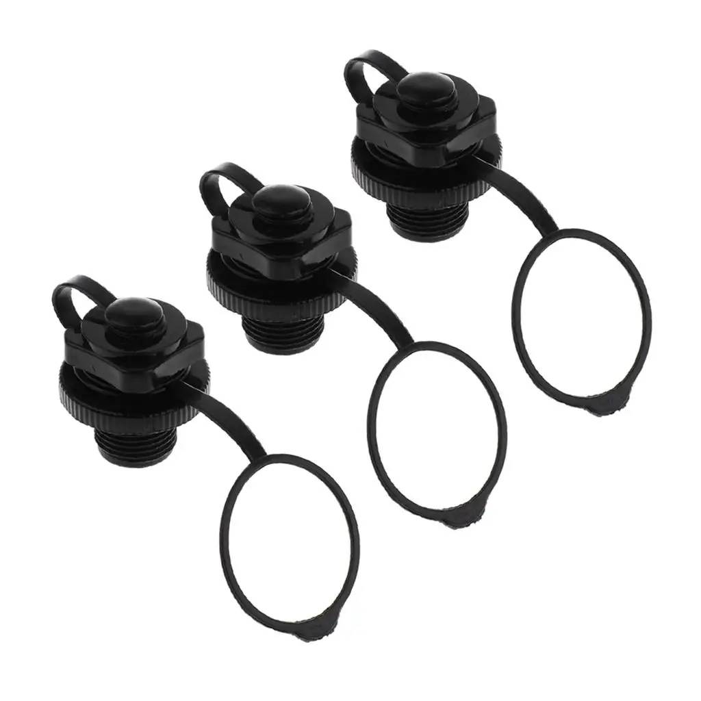 

3PCS Plastic Screw Air Valve Caps 22mm for Inflatable Boat