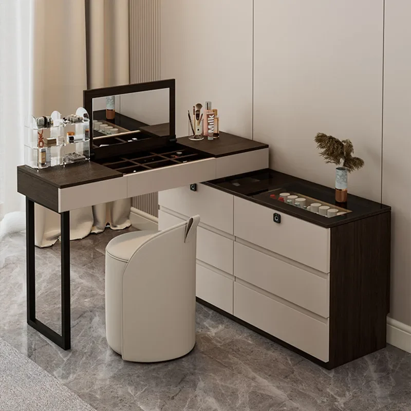 All solid wood simple modern makeup table chest