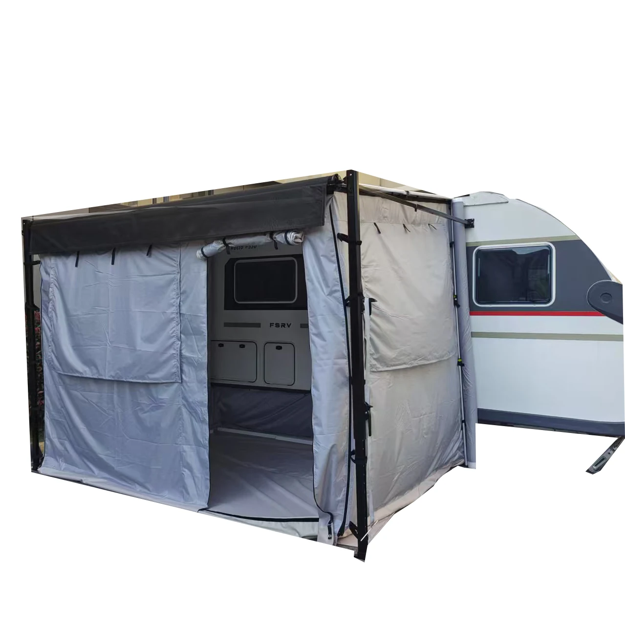 

M02 RV Outdoor Trip Sunscreen Windproof Awning RV Side Awning Family Large Room Travel Tent