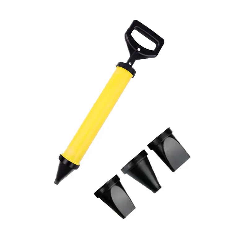 Grout Mortar Sprayer Applicator Syringe with 4 Replaceable Nozzles Pavement Paving Joint Filling Construction Hand Tool
