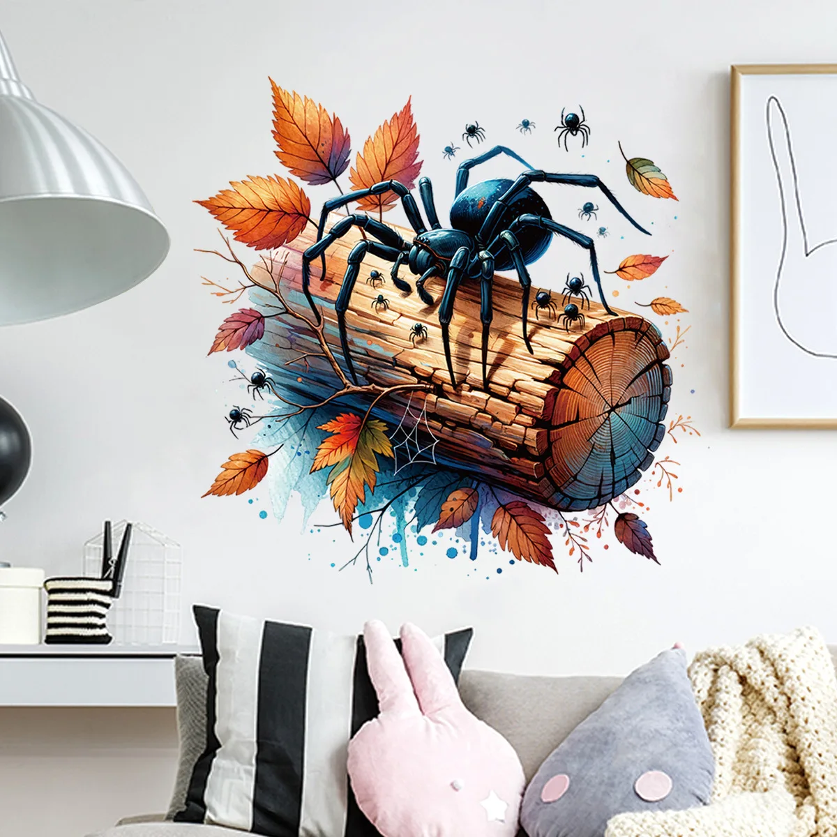 

Halloween Horror Spider Wall Stickers Living Room Party Bedroom Door Stickers Waterproof Decoration Animal Stickers M1301