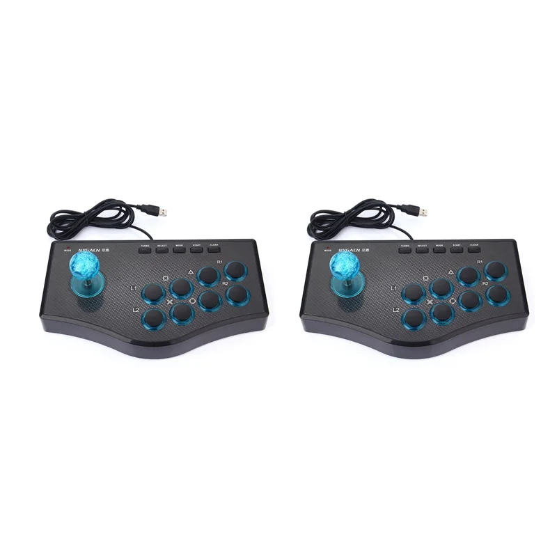 

2X Wired Game Controller Game Rocker USB Arcade Joystick USBF Stick For PS3 Computer PC Gamepad Gaming Console-Y41A