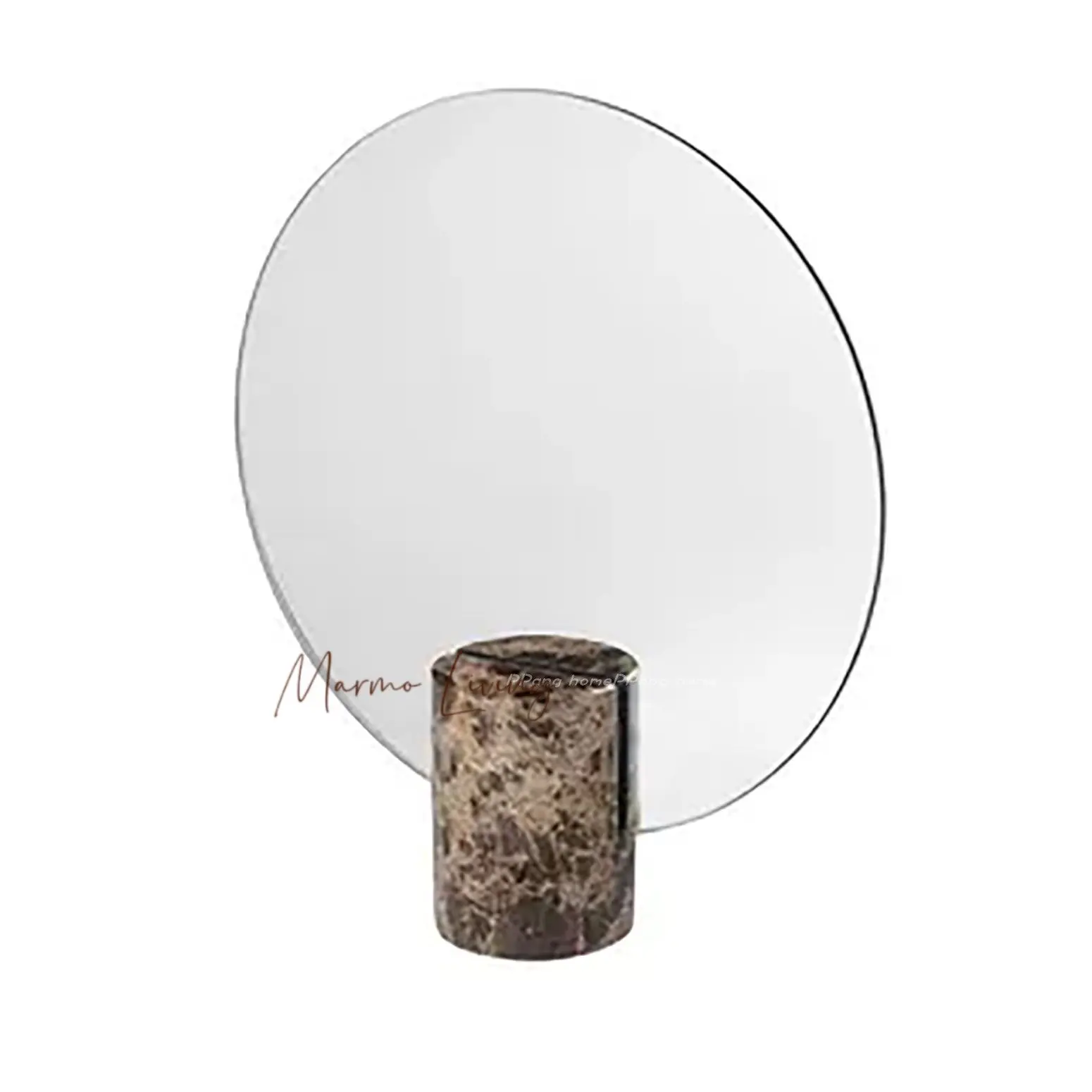 Modern Minimalist Natural Marble Vanity Mirror Designer Decor for Dressing Table