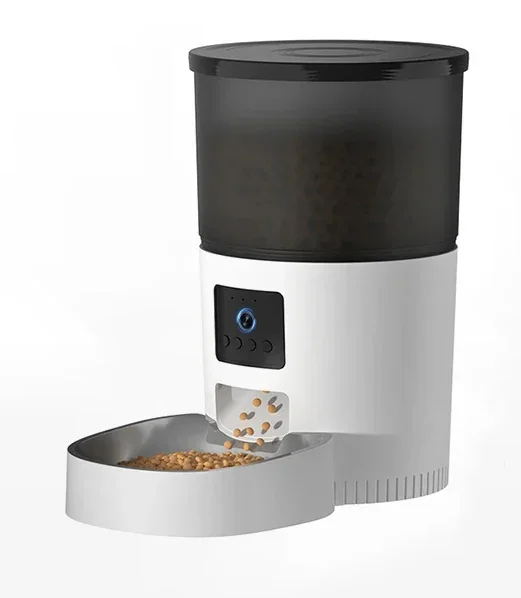 Automatic Cat Feeder With Camera Video Cat Food Dispenser Pet Smart Voice Recorder Remote Control Auto Feeder For Cat Dog