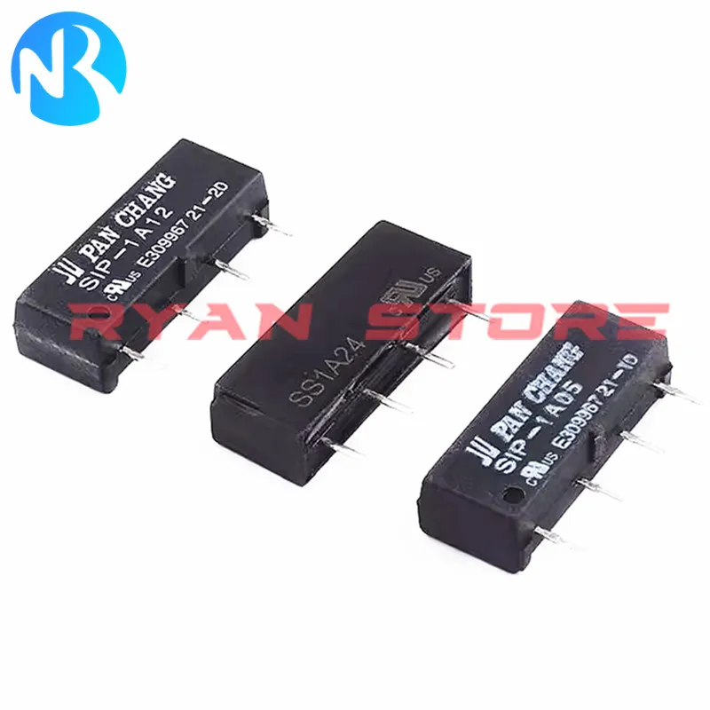 5PCS 100% New Original Reed Relay Switch Module SIP-1A05 SIP-1A12 SIP-1A24 4Pin SS1A24 DC5V 12V 24VDC