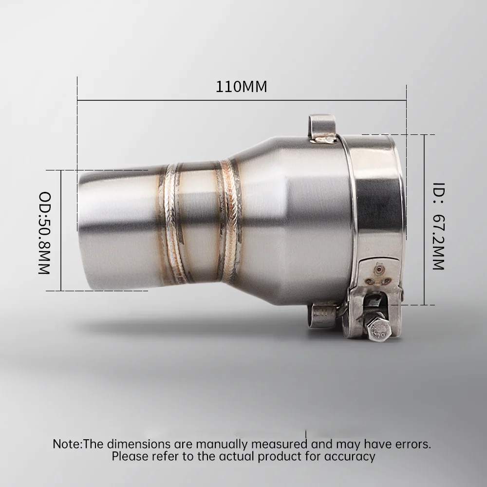 Motorcycle KOVE 800X exhaust High - Efficiency pipe adapter and tail exhaust pipe combination carbon fiber head 800X