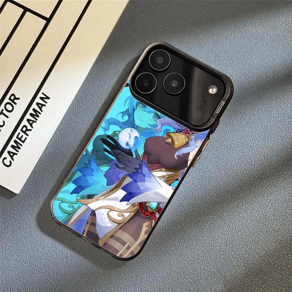 Ganyu Genshin Impact Telefoonhoesje voor iPhone 17 16 15 14 13 12 11 Pro Max Air Matte Laser Aurora Schokbestendig Funda