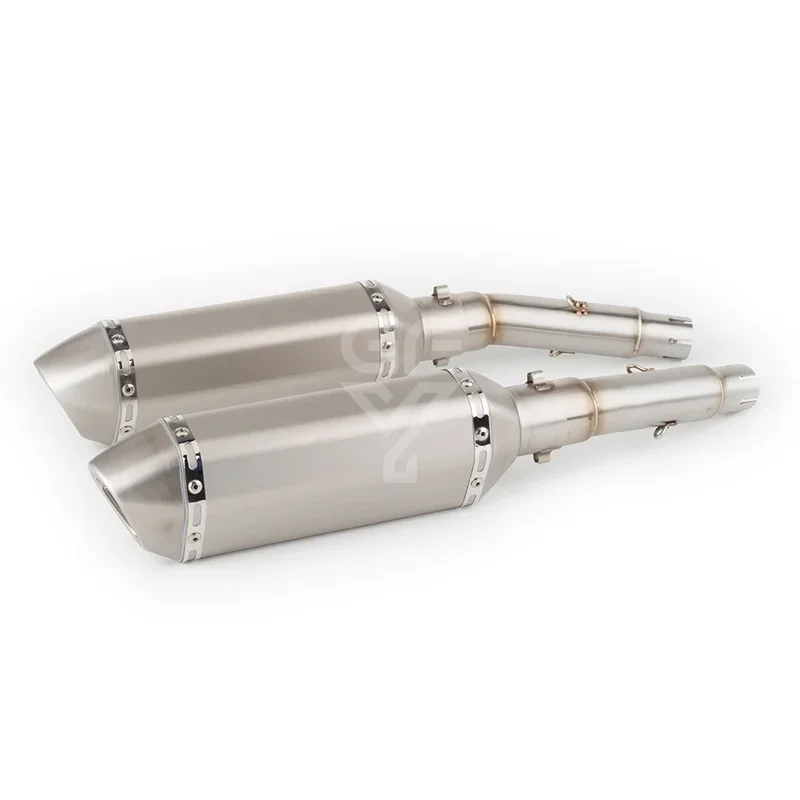 For Honda CB900F Hornet 2001 to 2009 CB900 CB 900 F Hornet 900 Escape Slip-on Motorcycle Exhaust Muffler With Mid Link Pipe