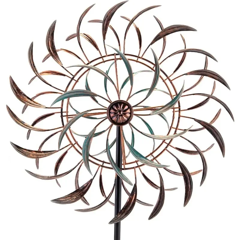 

Large Outdoor Metal Wind Spinners 360 Degrees Swivel Wind Sculpture Yard Art Decor for Patio