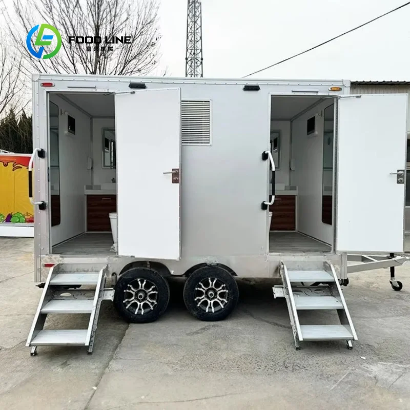 Custom  Portable Toilet Outdoor  Restroom with Large Capacity Waste Tank Locking Door for Construction Sites, Events, Camping