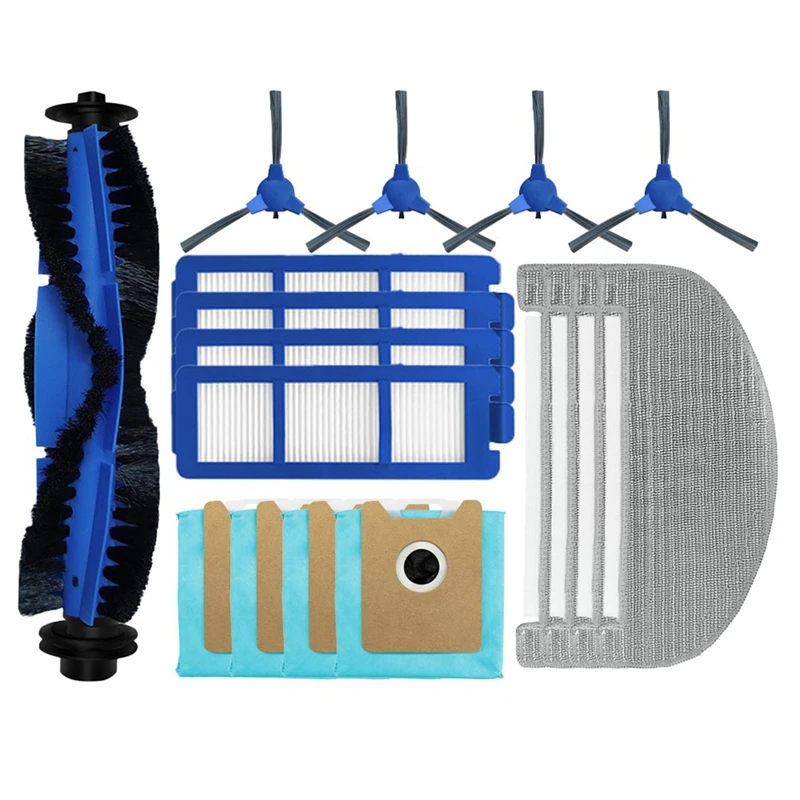ロボット掃除機用ダストバッグ,HEPAフィルター,ローラーサイドブラシ,モップクロス,クリーニングアクセサリー,g40ハイブリッド,g40 plus