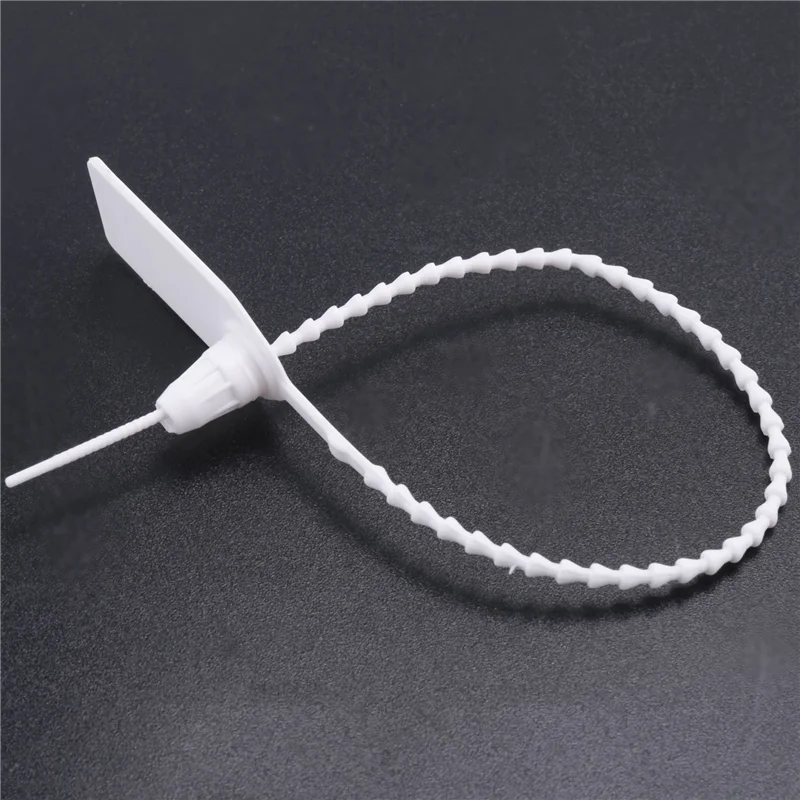 AA49 200 Guarnizioni antimanomissione in plastica, etichette con fascette numerate, segnaletica autobloccante monouso per estintore, spedizione, 250 mm A