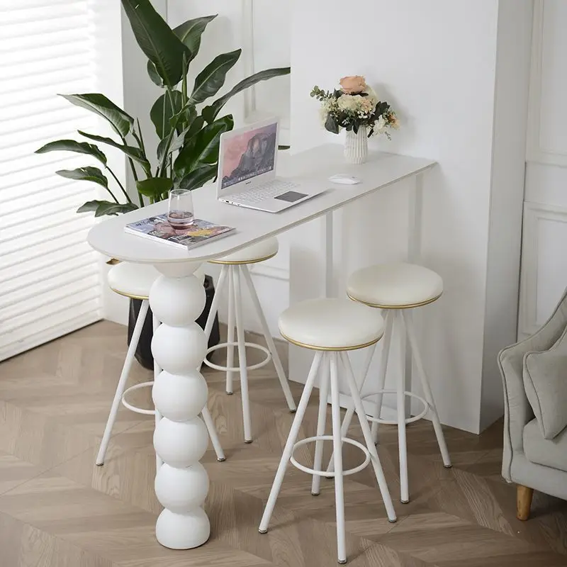 

Slate bar table Household wall partition Cream wind balcony Leisure small bar Simple high table Kitchen bar