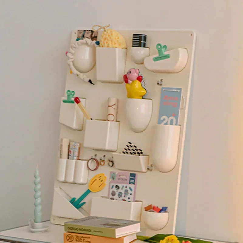 

Storage rack, wall mounted storage, non punching stationery, office desktop organization