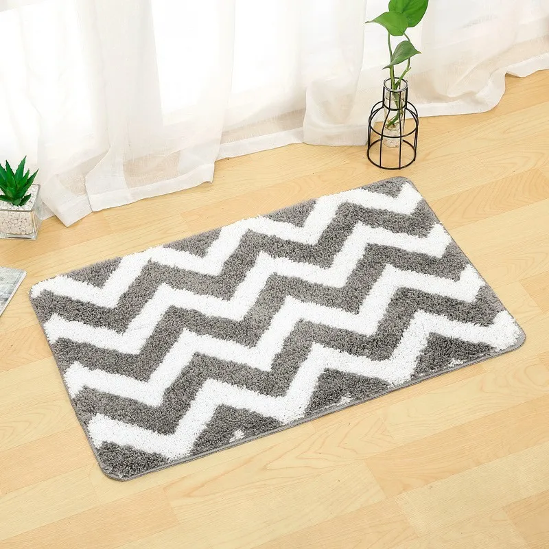 

Stain Resistant Carpet Non Slip Floor Mat For Entering The Bathroom LN712