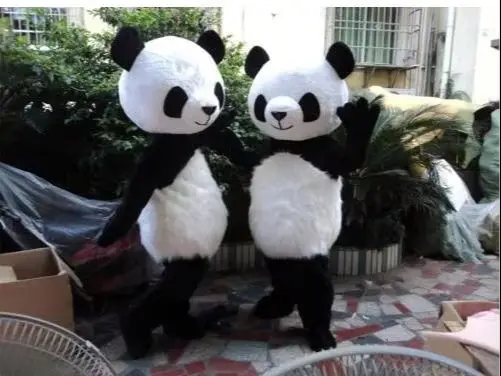 New Adult Best Sale Lovely High Quality Professional Both Panda Mascot Costume Christmas Fancy Dress Halloween Mascot Costume