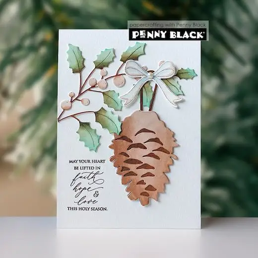Penny Black August 2026 New Merry Delivery Meowy Christmas Metal Cutting Dies Stamp for DIY Scrapbook