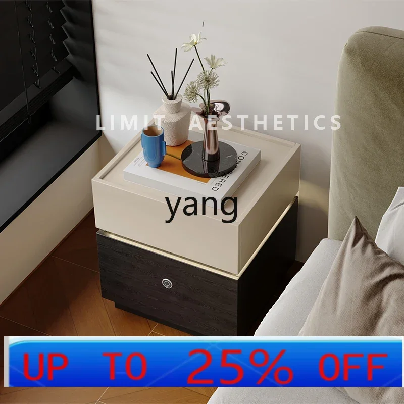 

LMMantique bedside table fingerprint lock paint bedside table multi-function bedside table