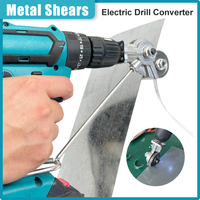 Electric Drill Convert Shears Plate Cutter Metal Sheet Cutter Tool Free Cutting Tool Nibbler Sheet Metal Cut Electric Scissor