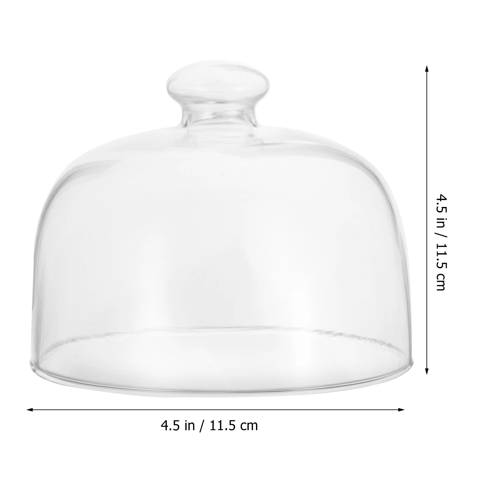 

1Pcs Cake Glass Cover High Quality Food Grade Transparent Dust Proof Protective Cover for Dessert Cake Food Preservation