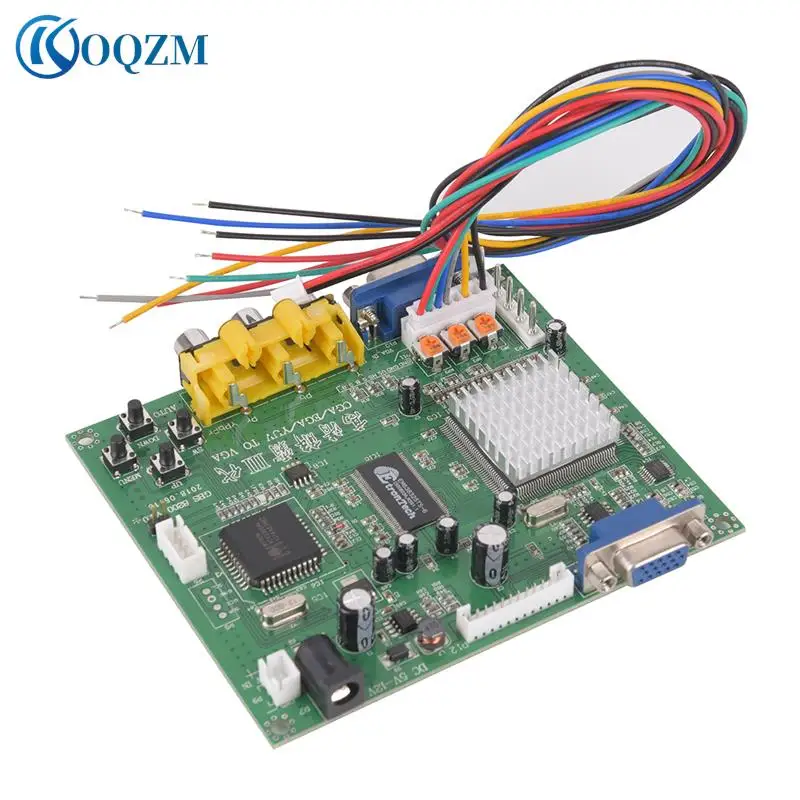 Arcade Game RGB/CGA/EGA/YUV To VGA HD Video Converter Board HD9800/GBS8200 Hot Green Board