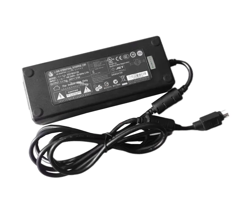 

Power Adapter 24V 5A, 4-Pin Din, IEC C14, 0227B24120