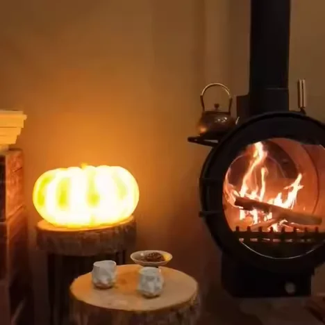 High Quality Indoor Heater Fireplace Real Fire Round Wall Mounted Fireplace