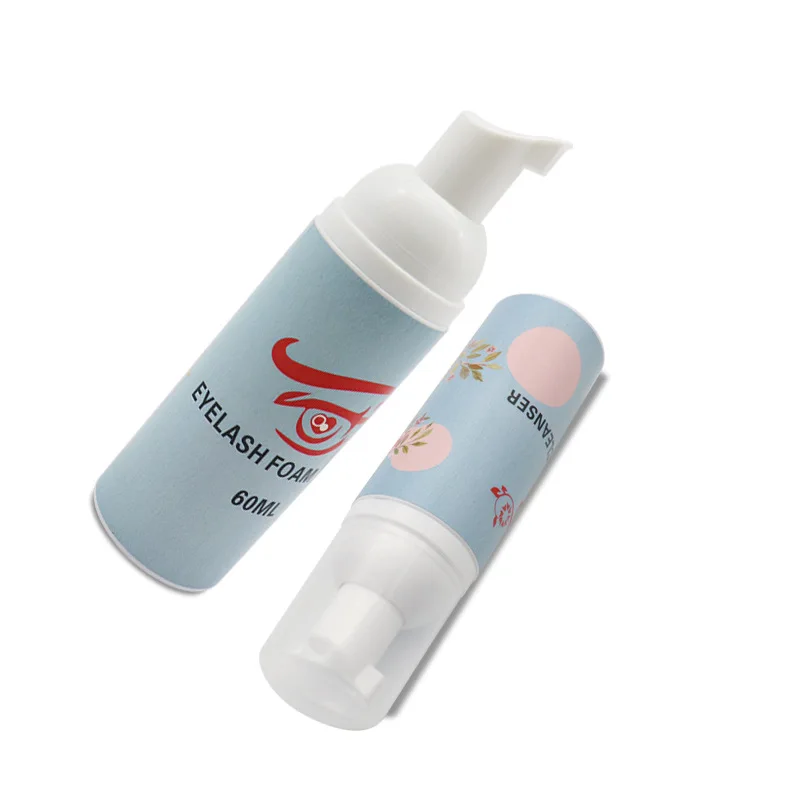 60ml extensão de cílios shampoo mousse cílios postiços removedor de cola limpador lash limpeza espuma sem estimulação ferramentas de maquiagem
