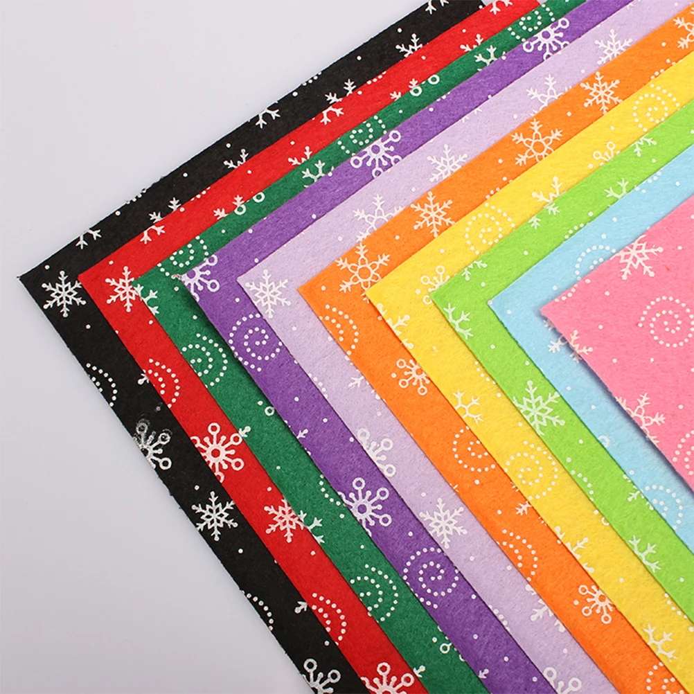 

20 Pcs Nativity Crafts for s Christmas Snowflake Cloth Pattern Manual DIY Fabric