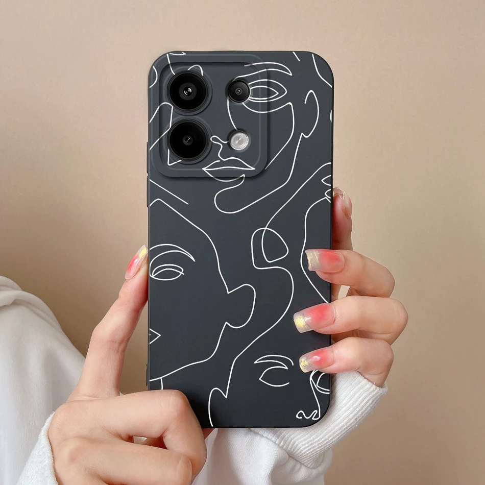 Case For Xiaomi Poco X6 Pro Anime Soft Liquid Silicone Full Protection Shockproof Phone Cover For PocoX6 X6Pro Protector Coque
