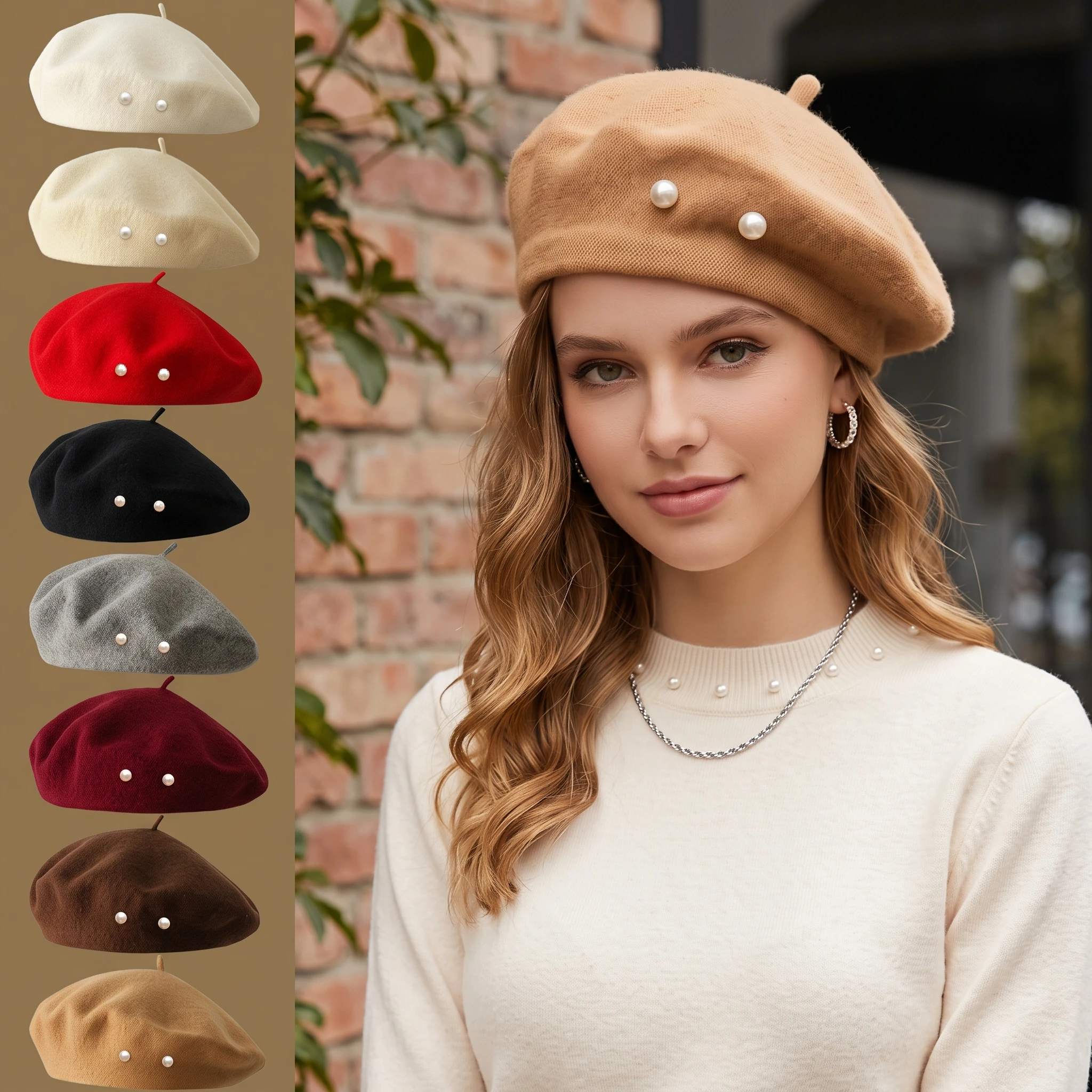 1 Pc Men's and Women's Hat, Women's Beret, Y2K Outdoor Sun Protection, Adjustable, Travel, Vacation Gift