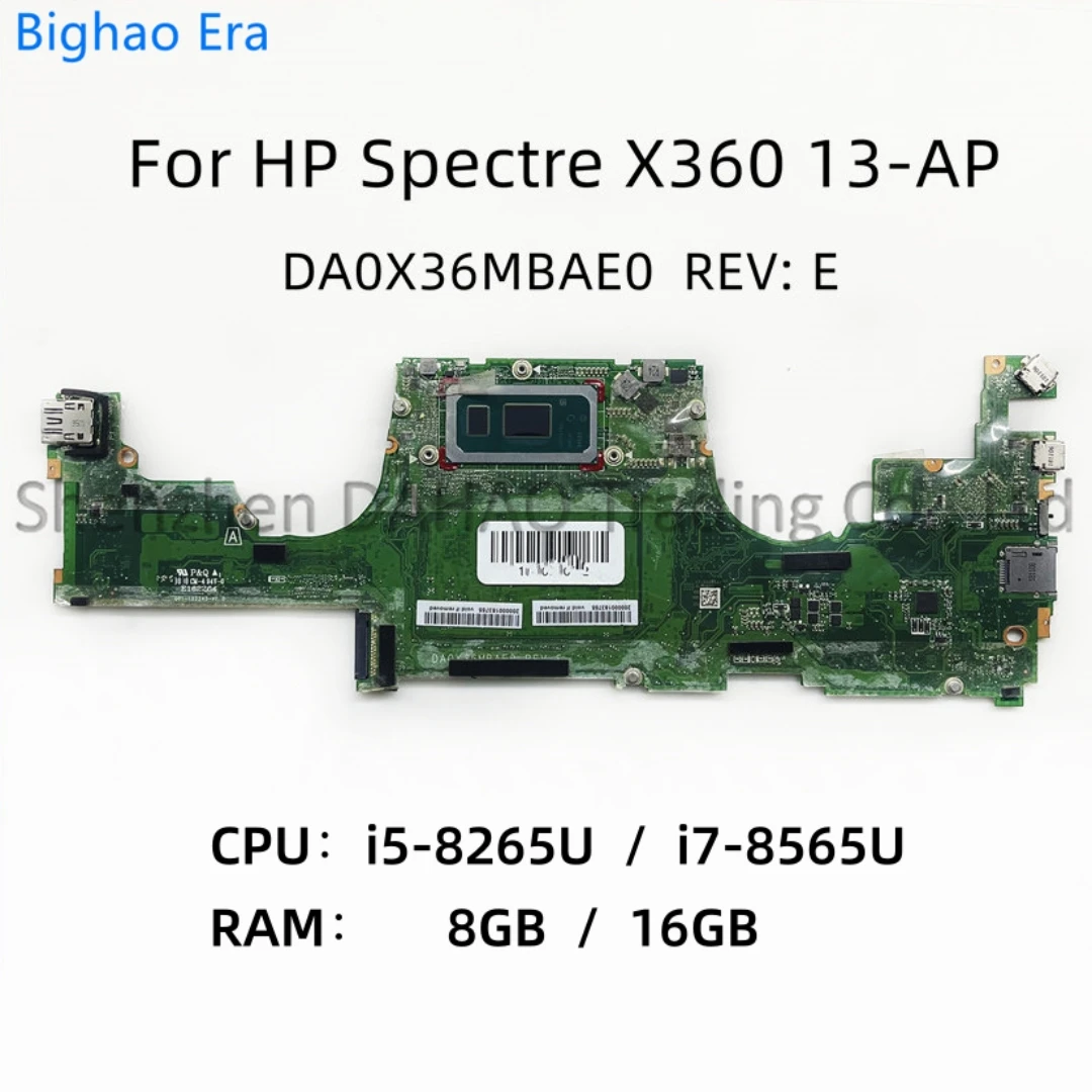 placa mae portatil para hp da0x36mbad0 da0x36mbae0 tpn q212 spectre x360 13 ap i58265u i79565u cpu 8gb 16gb de ram l37638601 01