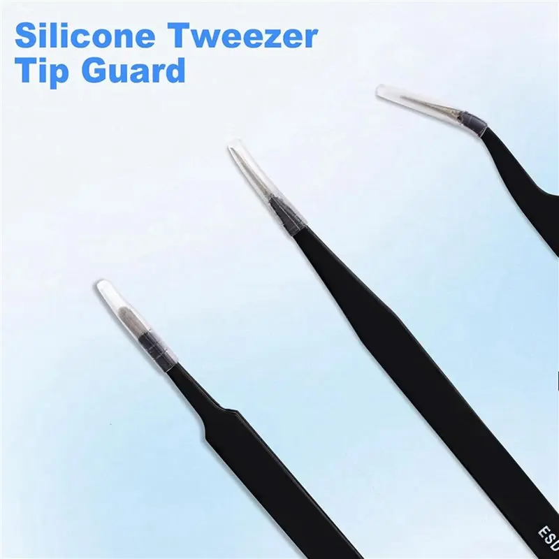 IALJ-Precision Tweezers Set,Upgraded Anti-Static Stainless Steel Tweezers, For Electronics Repair, Model Building 15PCS