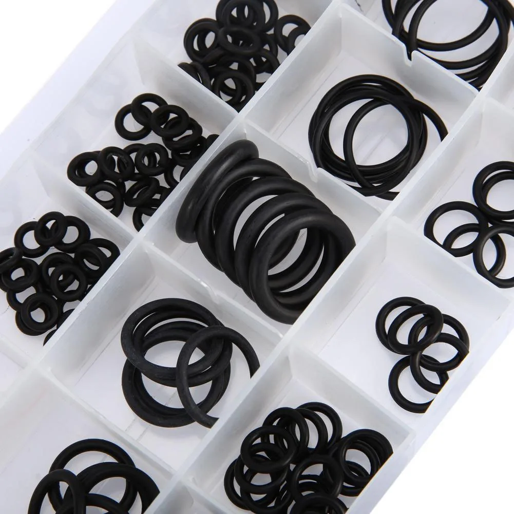 225Pcs Rubber O Ring Assortment Set Hydraulic Plumbing Gasket Seal Kit-AU62