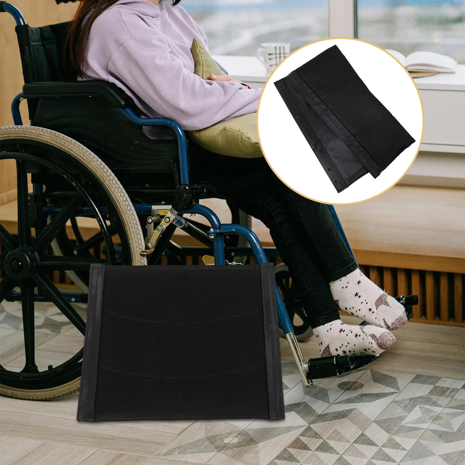 Wheelchair Seat Cushion Oxford Cloth Breathable Honeycomb Soft Replacement Mat Pad Seniors Comfortable Anti-Slip Washable