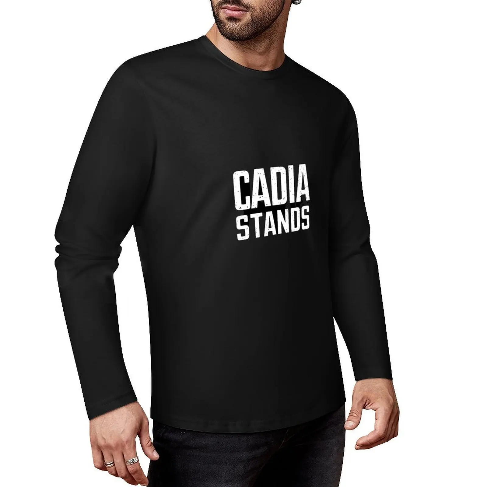 Cadia Stands Long T-Shirt boys t shirts black t blank custom design your own workout for men