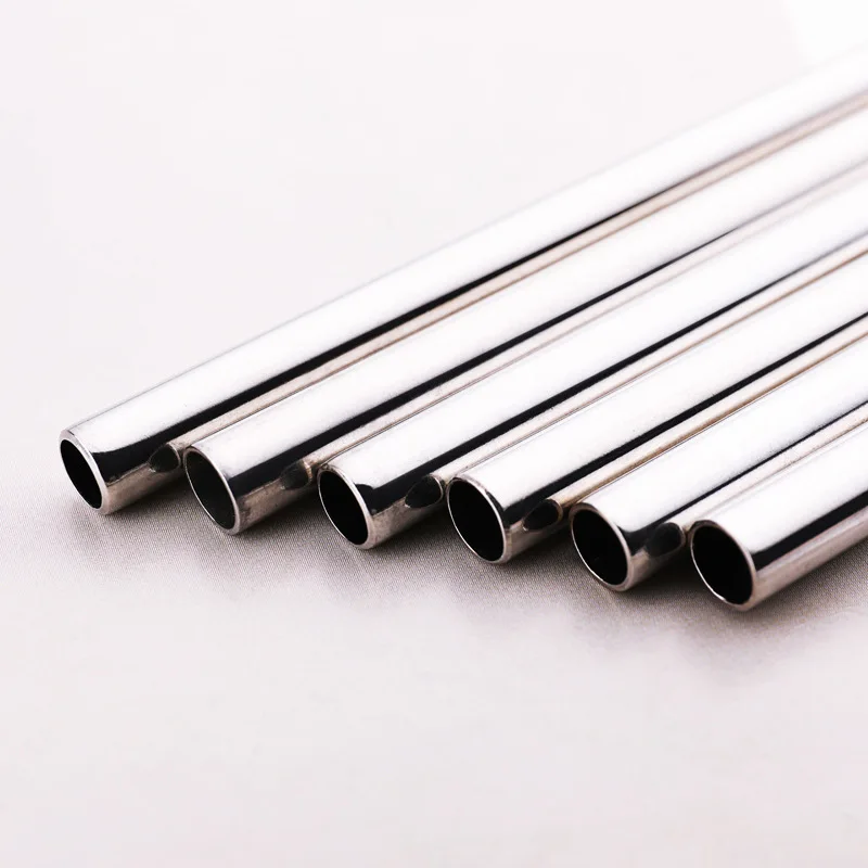 10 Pieces Stainless Steel Straw Set Colorful Metal Straws Bar Drinks Coffee Milk Tea Juice Drinking Utensils Environmental Prote