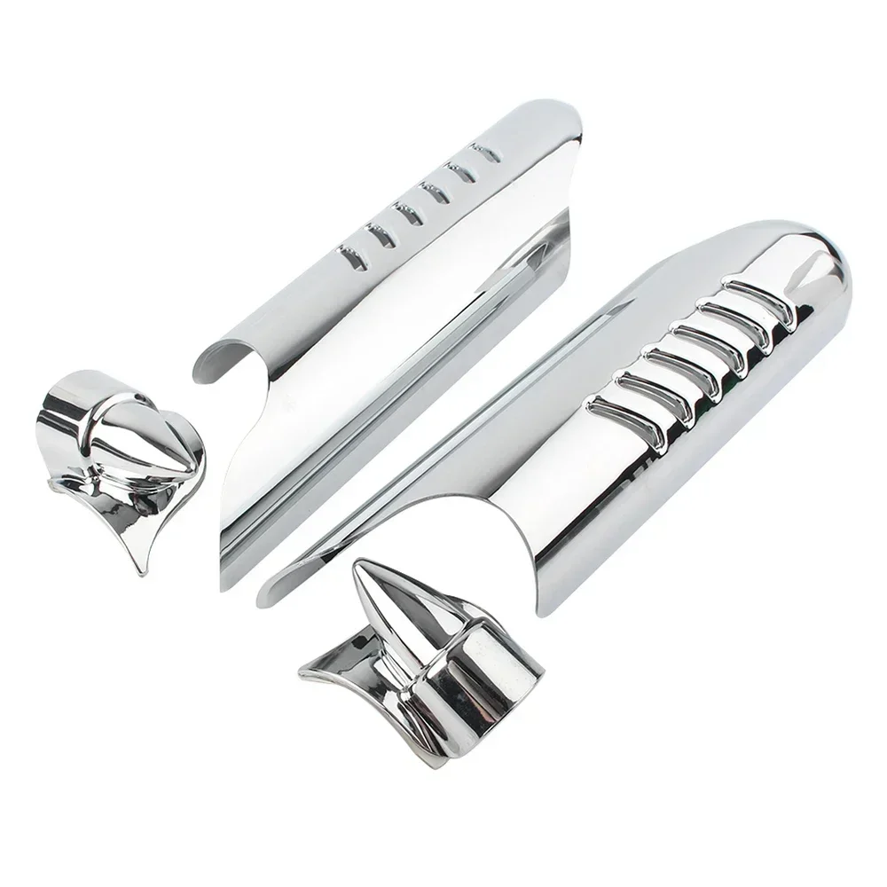 ل هارلي بجولة شارع إلكترا ثلاثي الإنزلاق الطريق الملك 00-13 دراجة نارية كروم الجبهة السفلى شوكة غطاء الساق الحرس منحرف درع