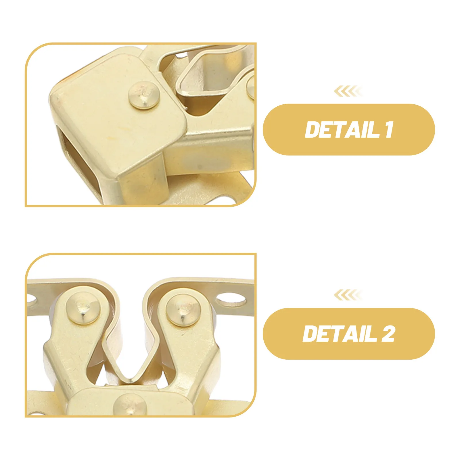 20 Pcs Cupboard Latch Hook Cabinet Locking Hardware Door Double Roller Catch Latches for Cabinets