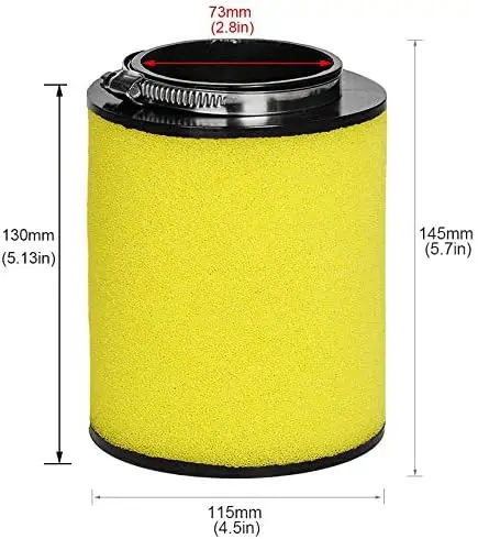 ATV Air Filter Element Cleaner 17254-HP5-600 with Oil Filter Spark Plug Tune Up Kit Replacement for Honda Rancher 420 TRX