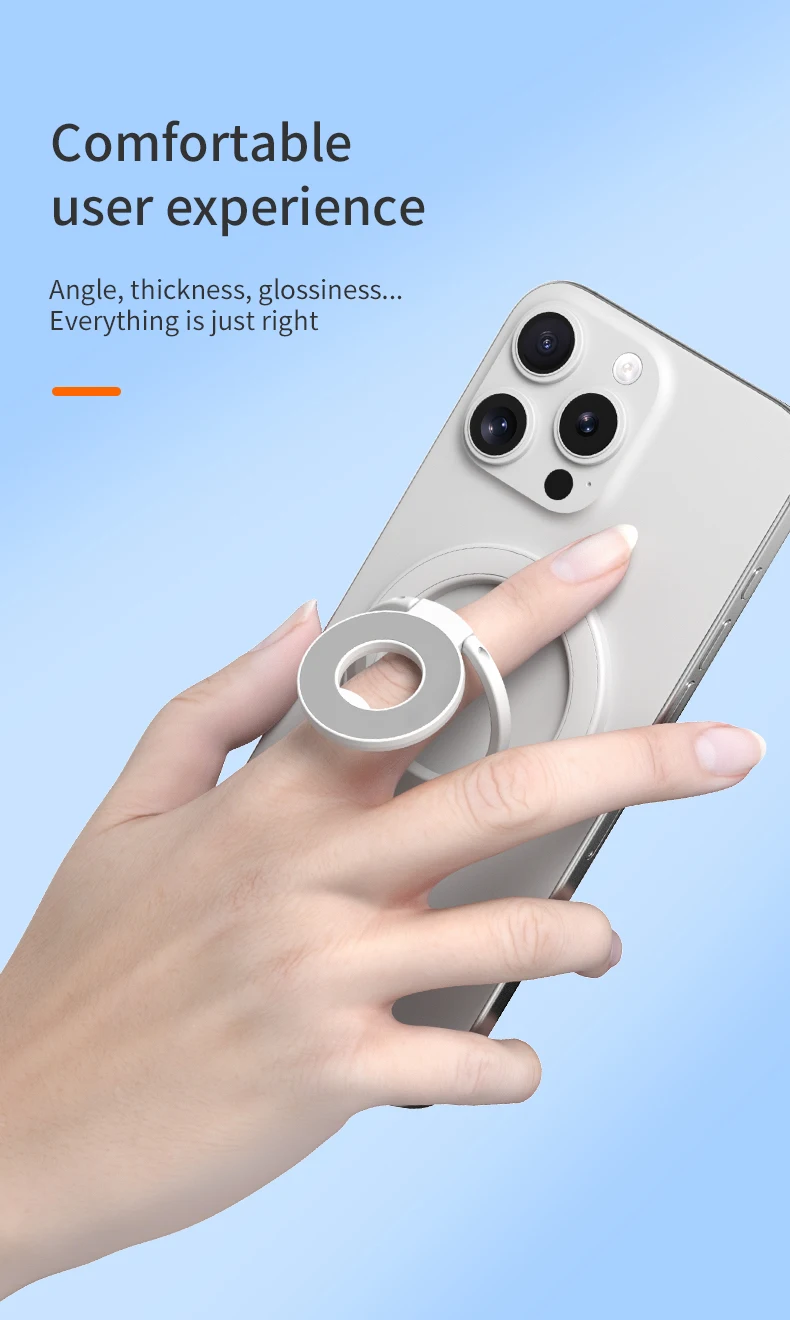 Für Magsafe Handy Griff Doppelseitige Magnetische Ring Telefon Halter Handys Ständer Telefon Zubehör Unterstützung Telefon Grip Tok – Detail 7