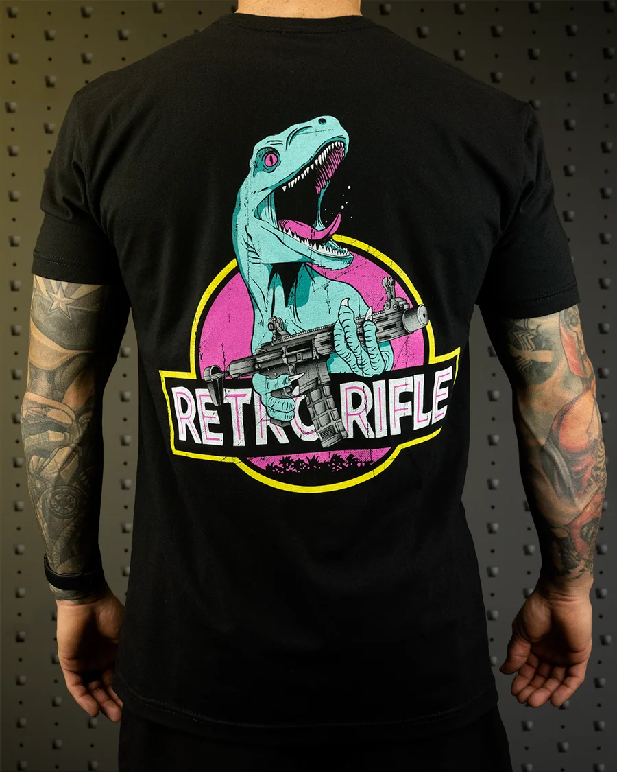 Best Retro Rifle - Men's T-Shirt - Dinosaur Tee Graphic Printing High-end Luxury Unisex Style Both of Men and Women