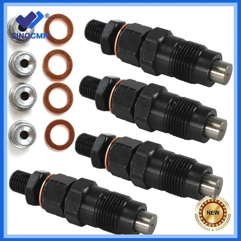 4x Fuel Injector Nozzle kit ring 131406490 For Perkins 404-22T 104-22 403D-15 404D-22T 252-1446 for Farmall 31 45  50 60 Engine