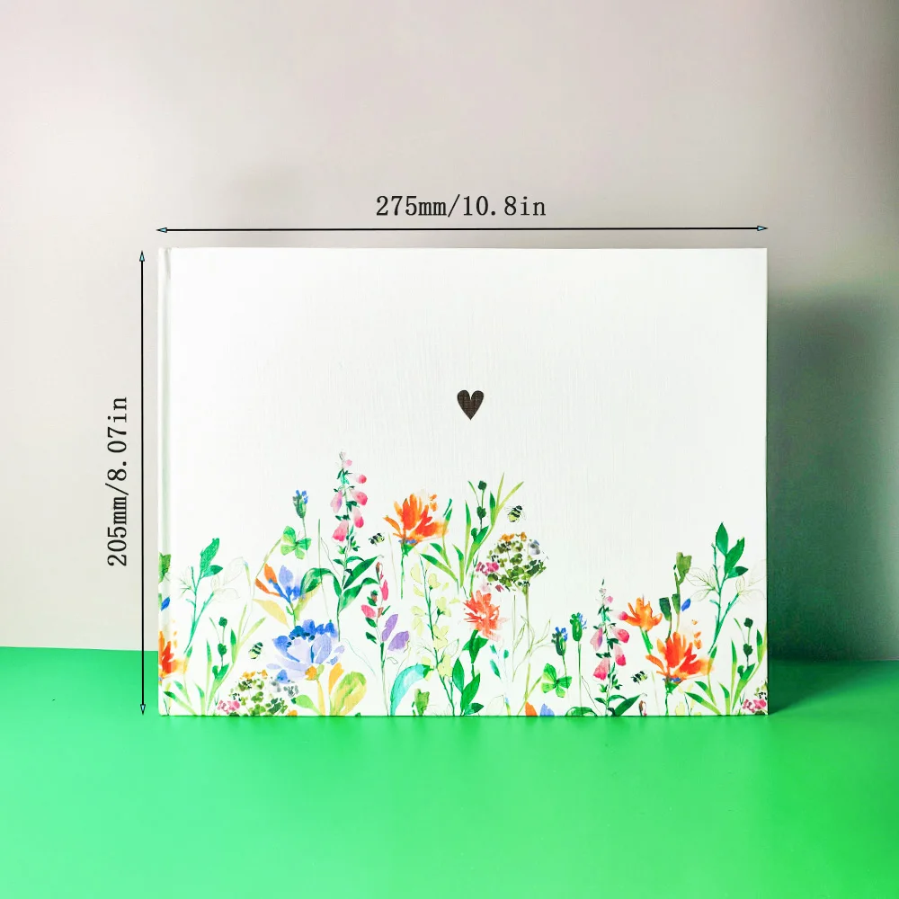 Bloc de notas de dibujo de flores, cuaderno de bocetos, papel grueso, suministros escolares de plomo de color profesional, papelería