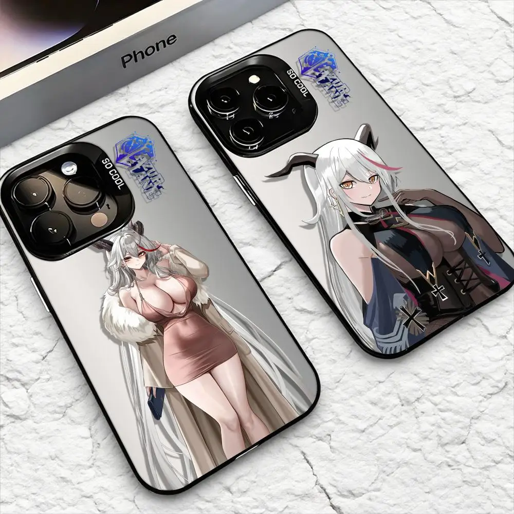 Funda de teléfono A-Azur Lane Egil aegir para iPhone 17 16 15 14 13 12 11 Pro Max Air Matte Laser Aurora Funda a prueba de golpes