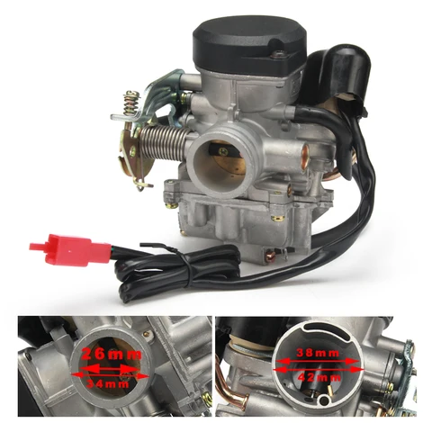 Аксессуары для мотоциклов Карбюратор Carb CVK26 CVK30 CVK32 26 мм 30 мм 32 мм для скутера ATV внедорожного велосипеда с GY6 150cc-250cc