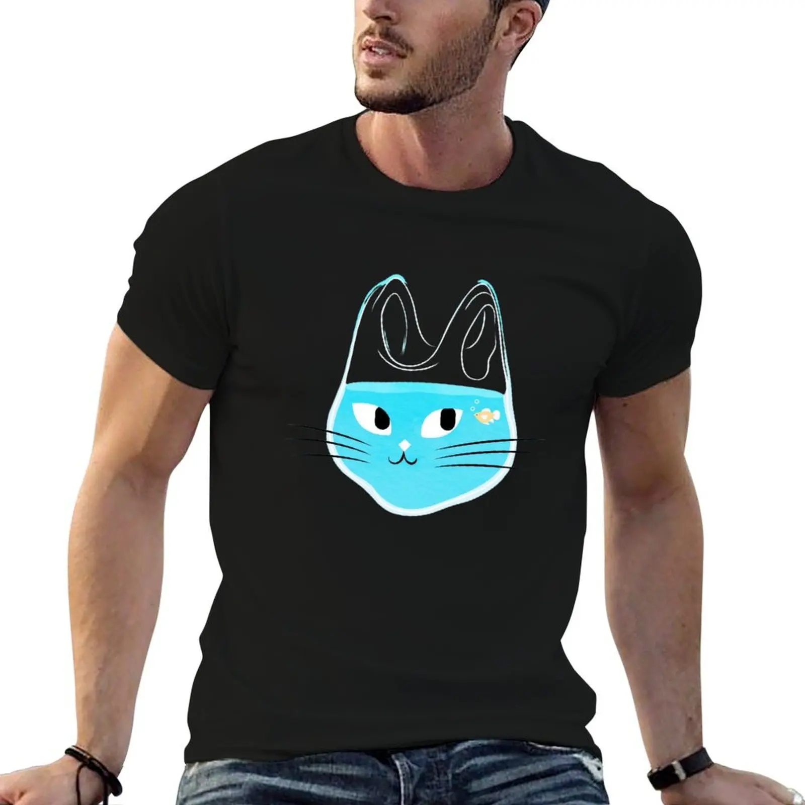 shimmering goldfish T-Shirt Basic Simple Casual Short Sleeve Tee