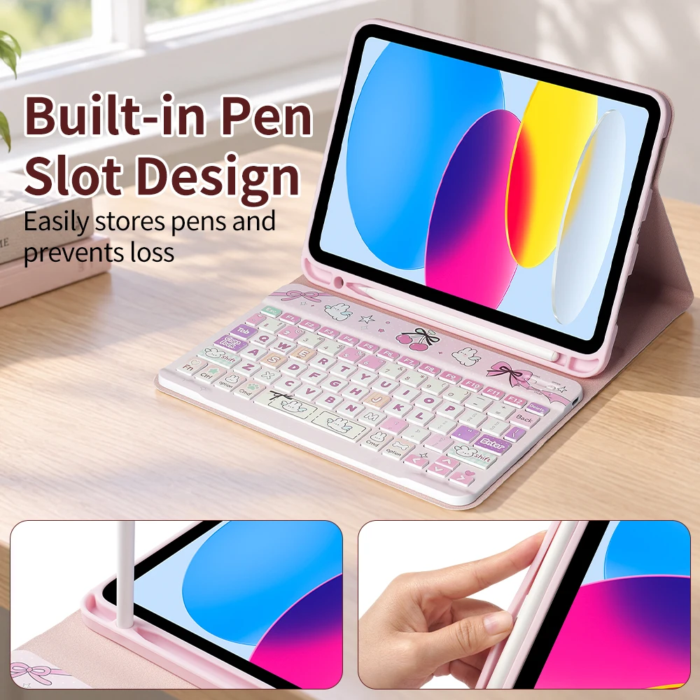 Magic Keyboard case For ipad a16 case 11th 10th Generation CaseFor iPad 11 Air 4 5 6 Cover For iPad Pro 11 2018-2022 Funda 4